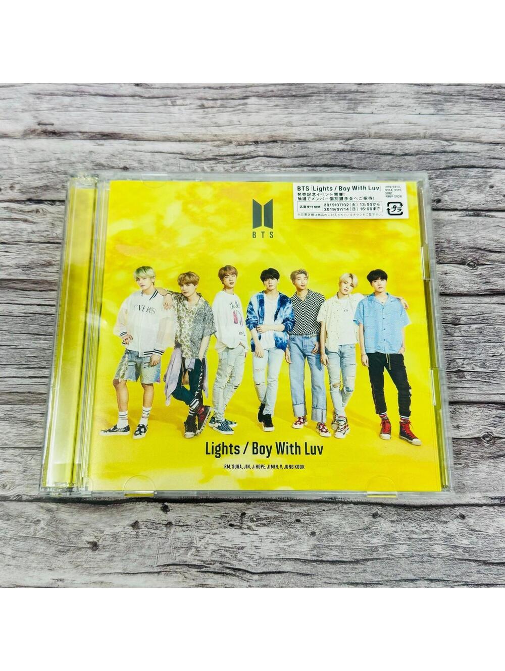 BTS K-Pop Boy With Luv & Lights Yellow Album CD Official Japan Import US Seller